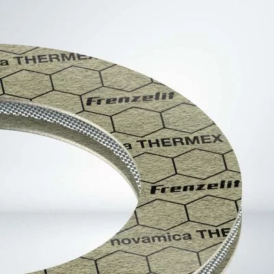 Laippatiiviste novamica® THERMEX on flogopiitti-kiilteeseen ja vetometallivahvikkeeseen perustuva korkean lämpötilan tiiviste jopa 1000 °C sovelluksiin, kuten pakojärjestelmiin ja turboahtimiin.