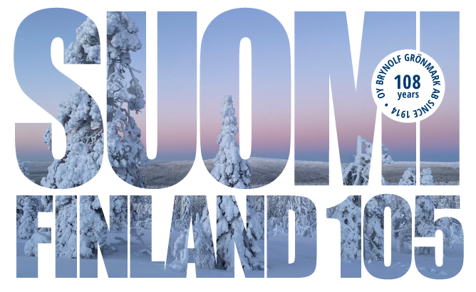 Suomi Finland 105 vuotta.